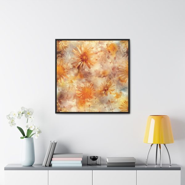 Dandelion Amber Inclusion Print - Gallery Canvas Wraps, Square Frame - Image 73