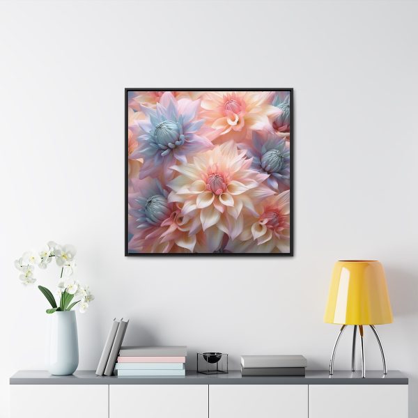 Pastel Fantasy Baroque Floral 01 - Gallery Canvas Wraps, Square Frame - Image 73