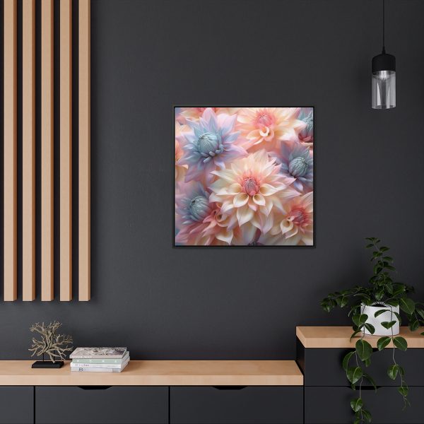 Pastel Fantasy Baroque Floral 01 - Gallery Canvas Wraps, Square Frame - Image 74