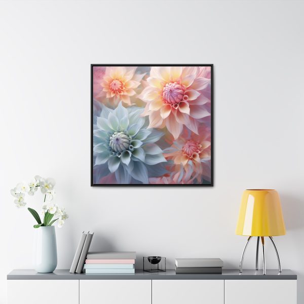 Pastel Fantasy Baroque Floral 02 - Gallery Canvas Wraps, Square Frame - Image 73