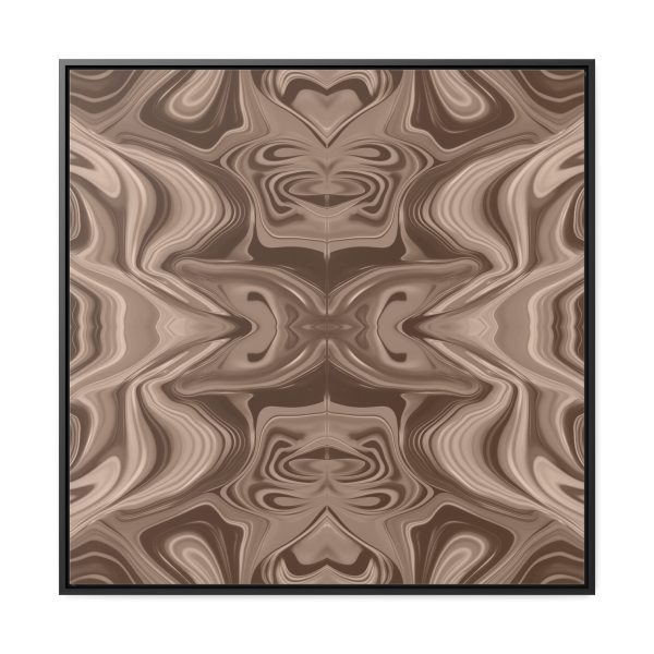 Lipnotic Kaleidoscope Background In Almondine 01 - Gallery Canvas Wraps, Square Frame - Image 70