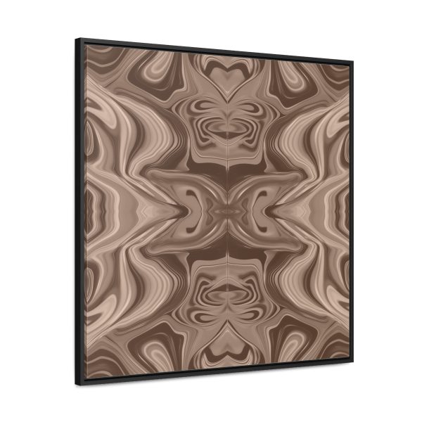 Lipnotic Kaleidoscope Background In Almondine 01 - Gallery Canvas Wraps, Square Frame - Image 71