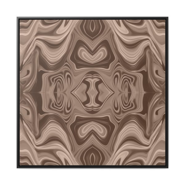 Lipnotic Kaleidoscope Background In Almondine 02 - Gallery Canvas Wraps, Square Frame - Image 70