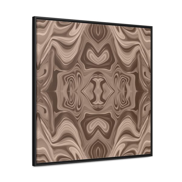 Lipnotic Kaleidoscope Background In Almondine 02 - Gallery Canvas Wraps, Square Frame - Image 71