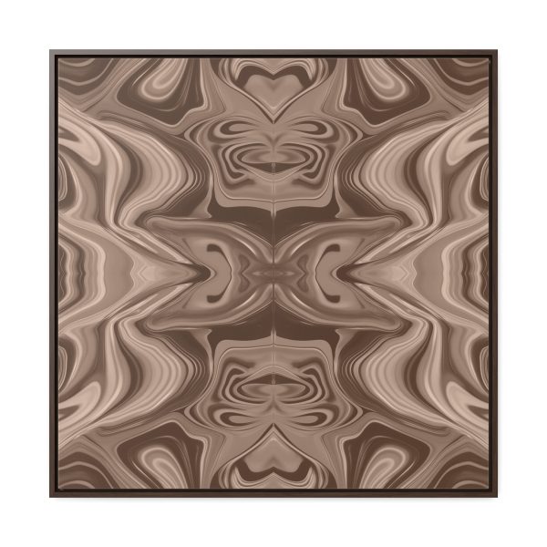 Lipnotic Kaleidoscope Background In Almondine 01 - Gallery Canvas Wraps, Square Frame - Image 75