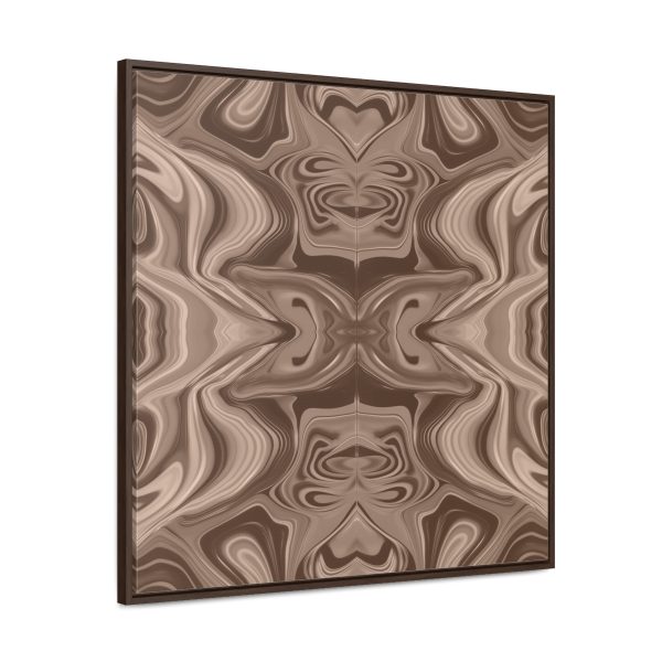 Lipnotic Kaleidoscope Background In Almondine 01 - Gallery Canvas Wraps, Square Frame - Image 76