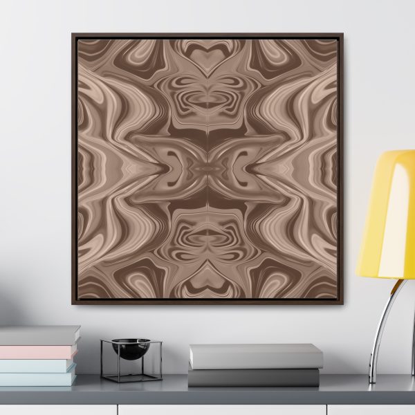 Lipnotic Kaleidoscope Background In Almondine 01 - Gallery Canvas Wraps, Square Frame - Image 78