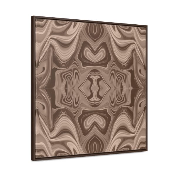 Lipnotic Kaleidoscope Background In Almondine 02 - Gallery Canvas Wraps, Square Frame - Image 76