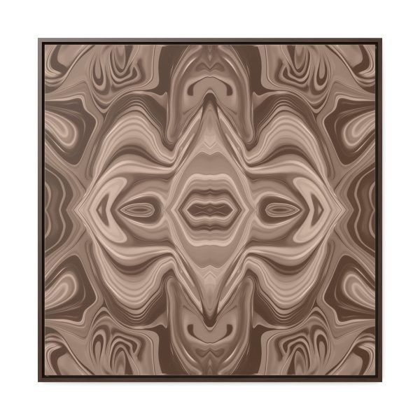 Lipnotic Kaleidoscope Background In Almondine 03 - Gallery Canvas Wraps, Square Frame - Image 75