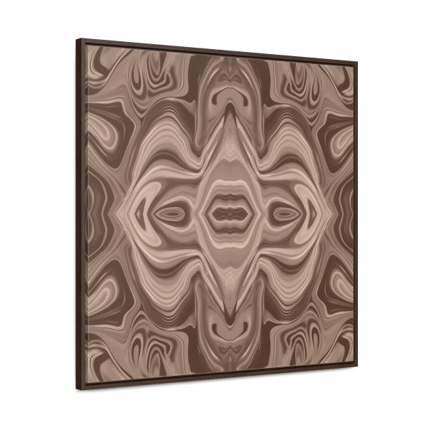 Lipnotic Kaleidoscope Background In Almondine 03 - Gallery Canvas Wraps, Square Frame - Image 76