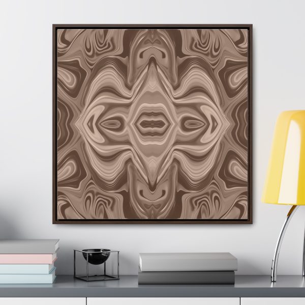 Lipnotic Kaleidoscope Background In Almondine 03 - Gallery Canvas Wraps, Square Frame - Image 78