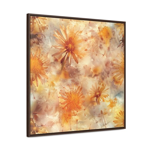 Dandelion Amber Inclusion Print - Gallery Canvas Wraps, Square Frame - Image 76