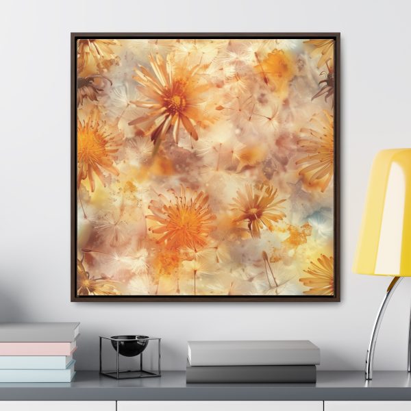 Dandelion Amber Inclusion Print - Gallery Canvas Wraps, Square Frame - Image 78