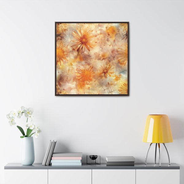 Dandelion Amber Inclusion Print - Gallery Canvas Wraps, Square Frame - Image 79