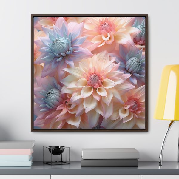 Pastel Fantasy Baroque Floral 01 - Gallery Canvas Wraps, Square Frame - Image 78