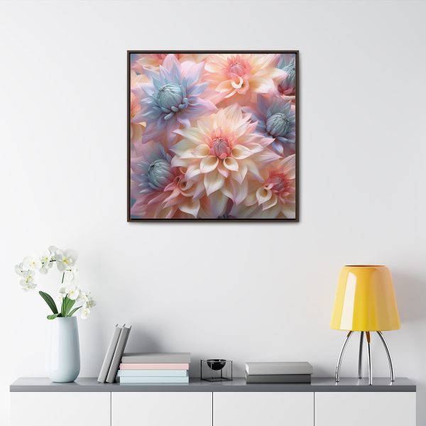 Pastel Fantasy Baroque Floral 01 - Gallery Canvas Wraps, Square Frame - Image 79