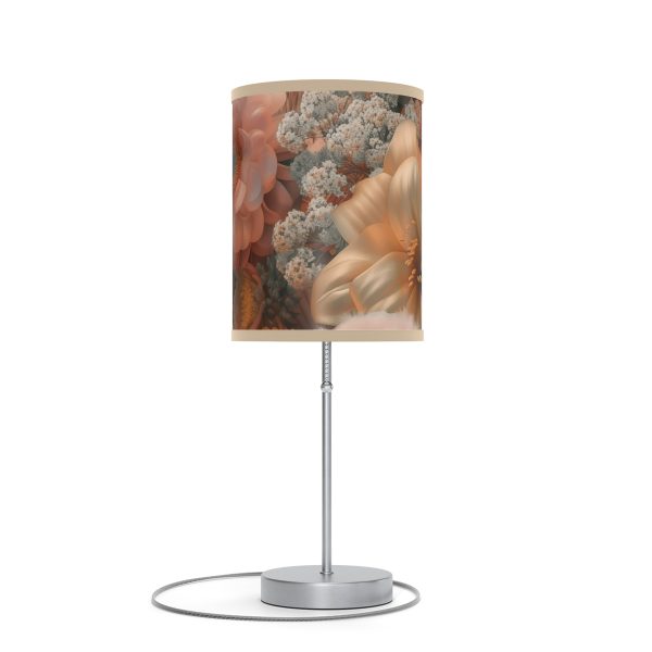 Lustrous Peach Baroque Floral 02 - Lamp on a Stand, US|CA plug - Image 7