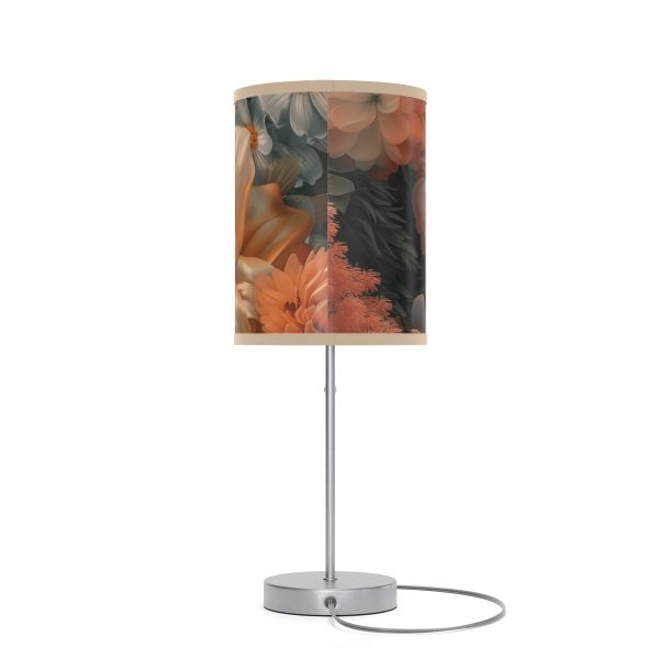 Lustrous Peach Baroque Floral 02 - Lamp on a Stand, US|CA plug - Image 8