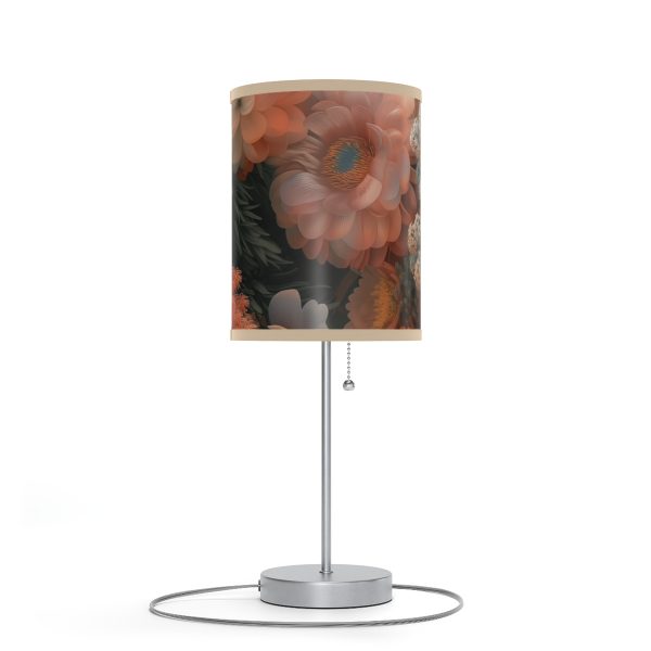 Lustrous Peach Baroque Floral 02 - Lamp on a Stand, US|CA plug - Image 9