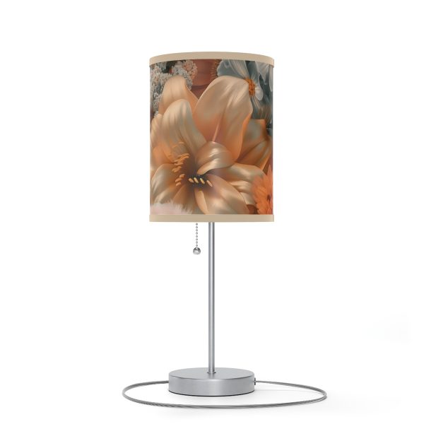 Lustrous Peach Baroque Floral 02 - Lamp on a Stand, US|CA plug - Image 10