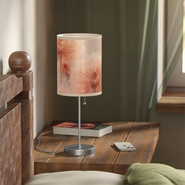 Misty Peach Dandelions - Lamp on a Stand, US|CA plug - Image 11