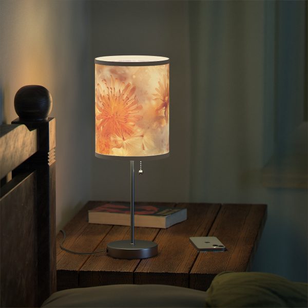 Dandelion Amber Inclusion Print - Lamp on a Stand, US|CA plug - Image 12