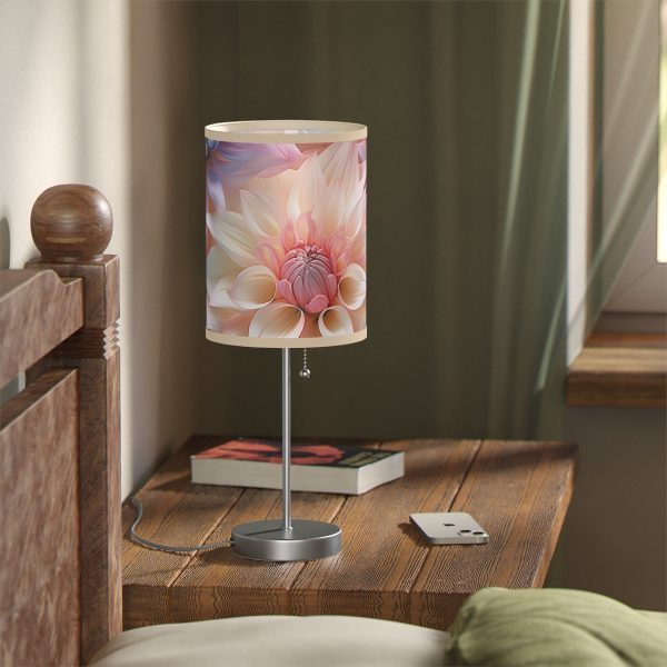 Pastel Fantasy Baroque Floral 01 - Lamp on a Stand, US|CA plug - Image 11