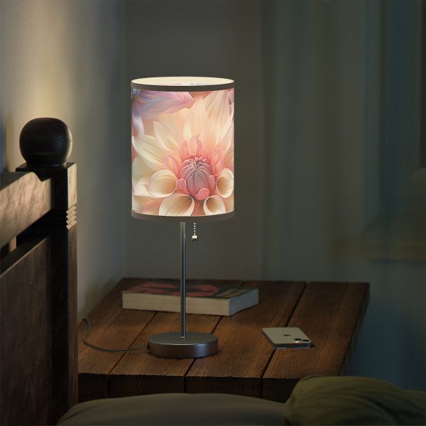 Pastel Fantasy Baroque Floral 01 - Lamp on a Stand, US|CA plug - Image 12