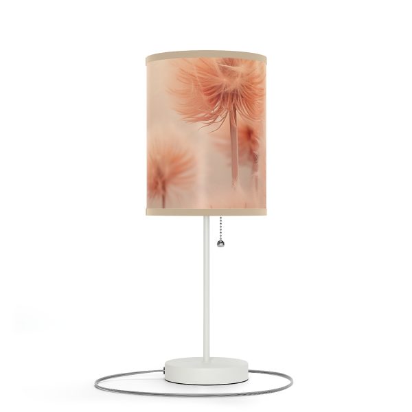 Misty Peach Dandelions - Lamp on a Stand, US|CA plug - Image 3