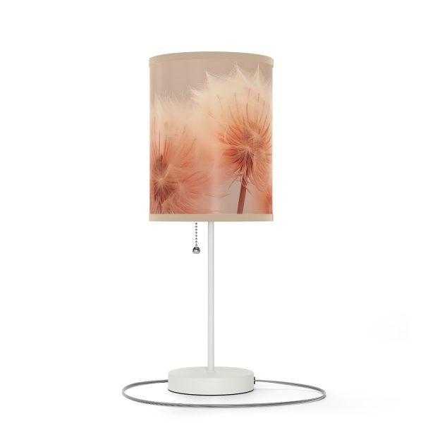 Misty Peach Dandelions - Lamp on a Stand, US|CA plug - Image 4