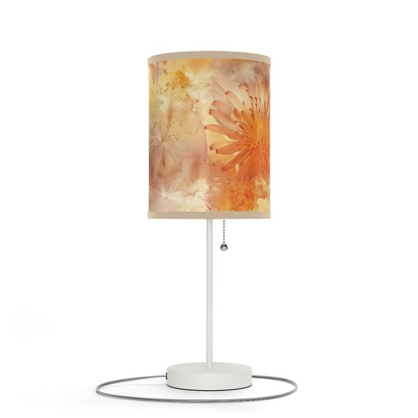 Dandelion Amber Inclusion Print - Lamp on a Stand, US|CA plug - Image 3