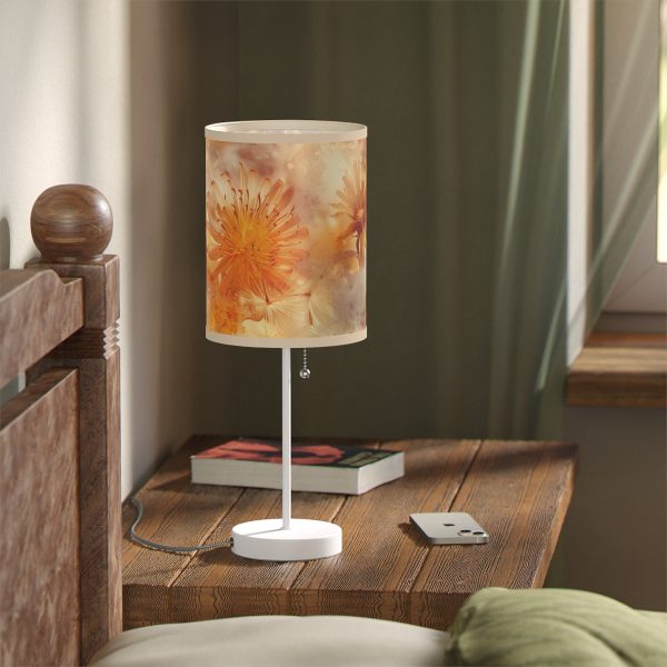 Dandelion Amber Inclusion Print - Lamp on a Stand, US|CA plug - Image 5