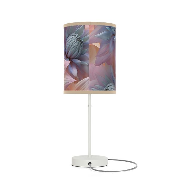 Pastel Fantasy Baroque Floral 01 - Lamp on a Stand, US|CA plug - Image 2