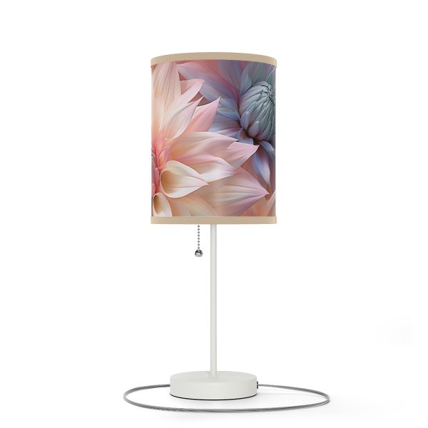 Pastel Fantasy Baroque Floral 01 - Lamp on a Stand, US|CA plug - Image 4