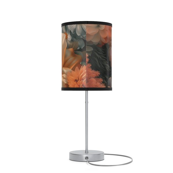 Lustrous Peach Baroque Floral 02 - Lamp on a Stand, US|CA plug - Image 14