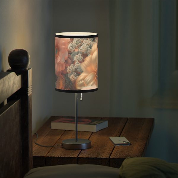 Lustrous Peach Baroque Floral 02 - Lamp on a Stand, US|CA plug - Image 18