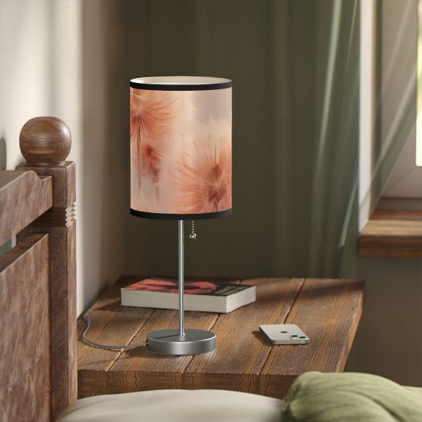 Misty Peach Dandelions - Lamp on a Stand, US|CA plug - Image 17