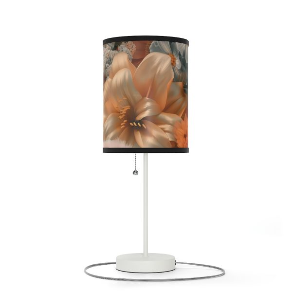 Lustrous Peach Baroque Floral 02 - Lamp on a Stand, US|CA plug - Image 22