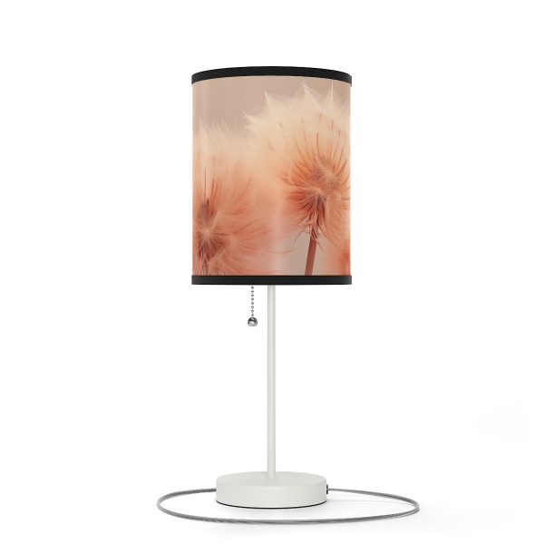 Misty Peach Dandelions - Lamp on a Stand, US|CA plug - Image 22