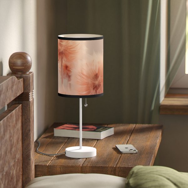 Misty Peach Dandelions - Lamp on a Stand, US|CA plug - Image 23