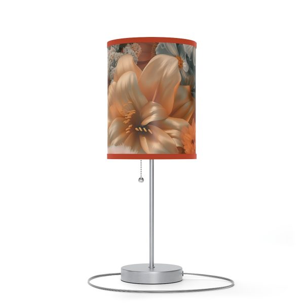 Lustrous Peach Baroque Floral 02 - Lamp on a Stand, US|CA plug - Image 28