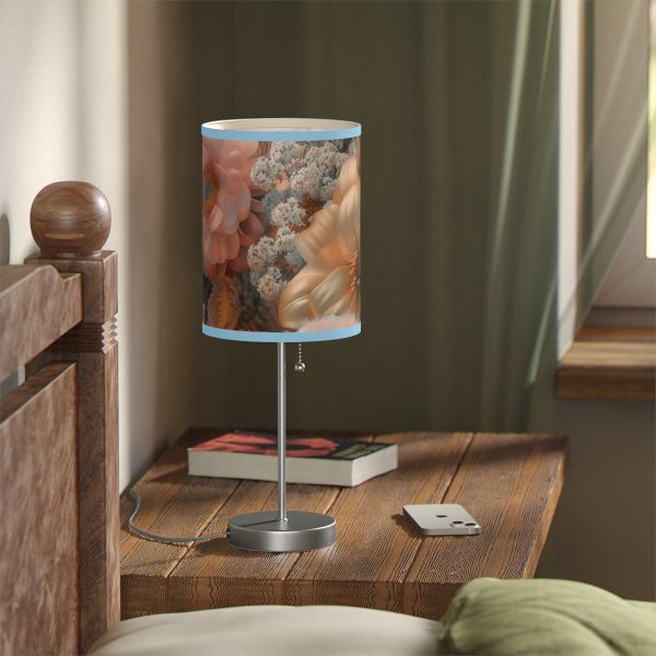 Lustrous Peach Baroque Floral 02 - Lamp on a Stand, US|CA plug - Image 41