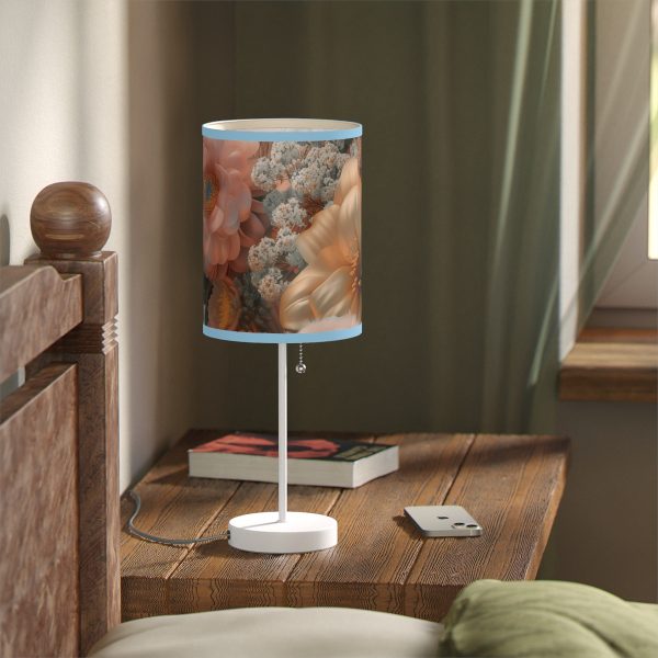 Lustrous Peach Baroque Floral 02 - Lamp on a Stand, US|CA plug - Image 47