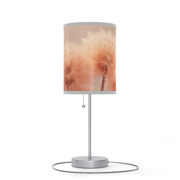 Misty Peach Dandelions - Lamp on a Stand, US|CA plug - Image 40