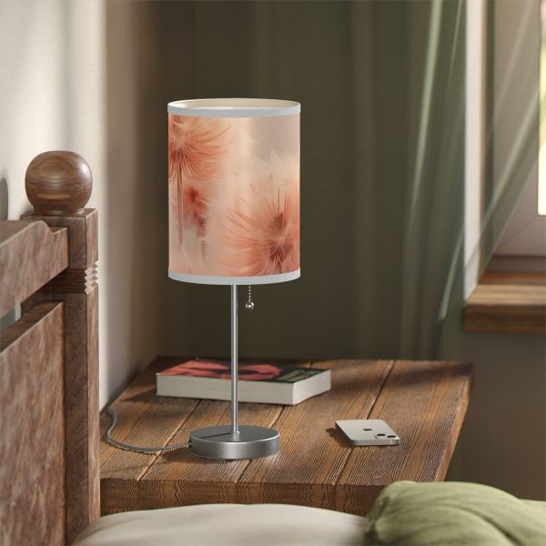 Misty Peach Dandelions - Lamp on a Stand, US|CA plug - Image 41