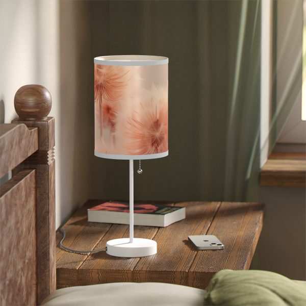 Misty Peach Dandelions - Lamp on a Stand, US|CA plug - Image 47