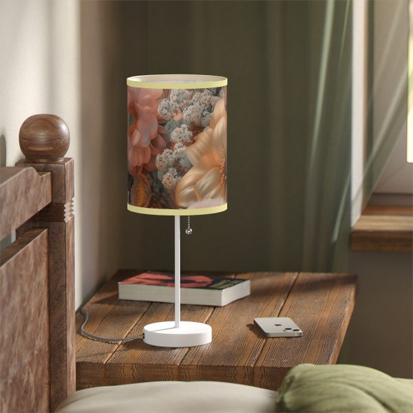 Lustrous Peach Baroque Floral 02 - Lamp on a Stand, US|CA plug - Image 71