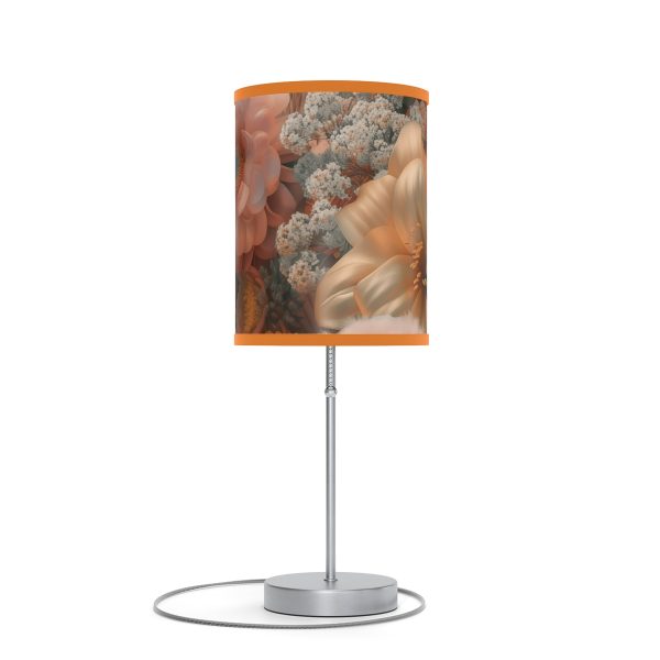 Lustrous Peach Baroque Floral 02 - Lamp on a Stand, US|CA plug - Image 85