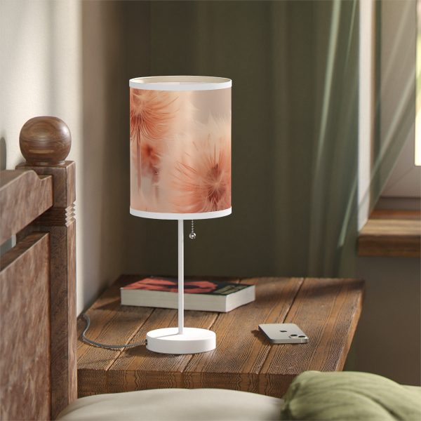 Misty Peach Dandelions - Lamp on a Stand, US|CA plug - Image 95