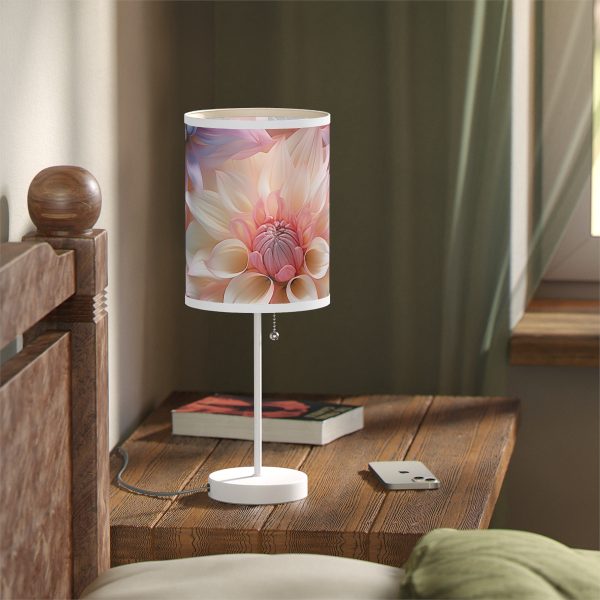 Pastel Fantasy Baroque Floral 01 - Lamp on a Stand, US|CA plug - Image 83